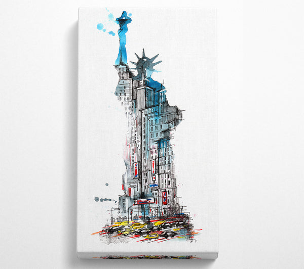 The Big Apple In The Statue Of Liberty