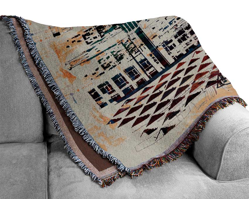 NYC Building Blocks Woven Blanket