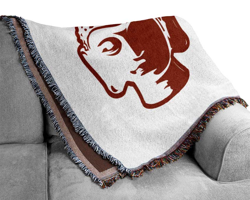 Buddha Heads Woven Blanket