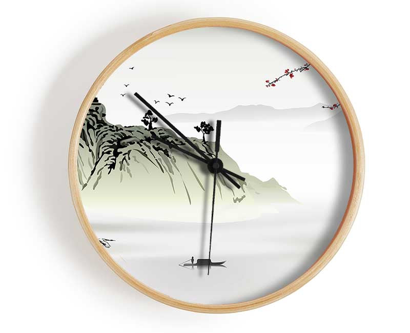 Chinese Temple In The Clock - Wallart-Direct UK