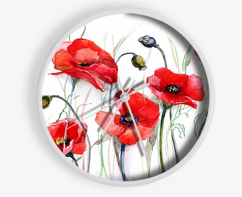 Poppy Magic Skies Clock - Wallart-Direct UK