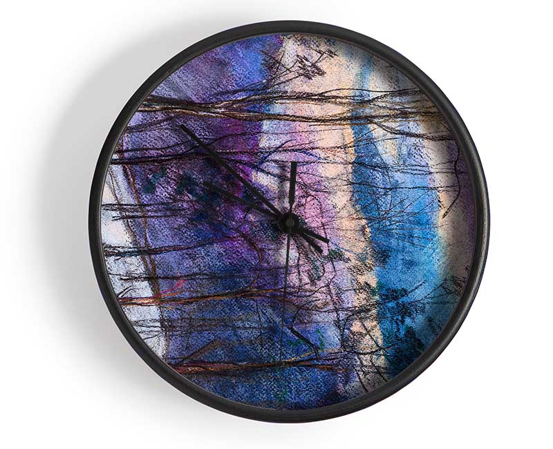 Dusk In The Winter Clock - Wallart-Direct UK