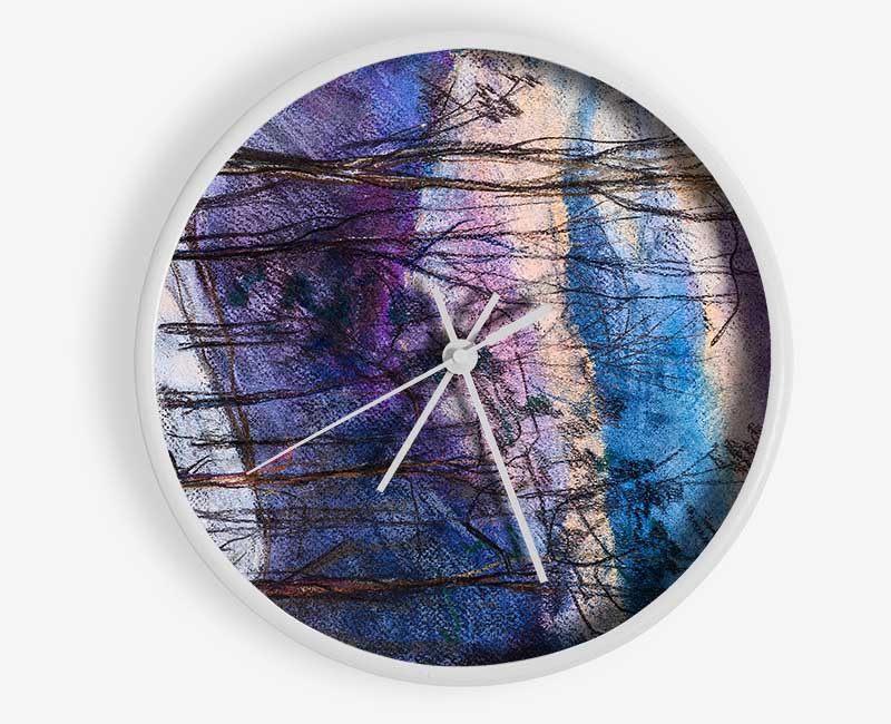 Dusk In The Winter Clock - Wallart-Direct UK