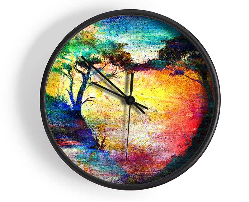 Love Heart Trees Clock - Wallart-Direct UK