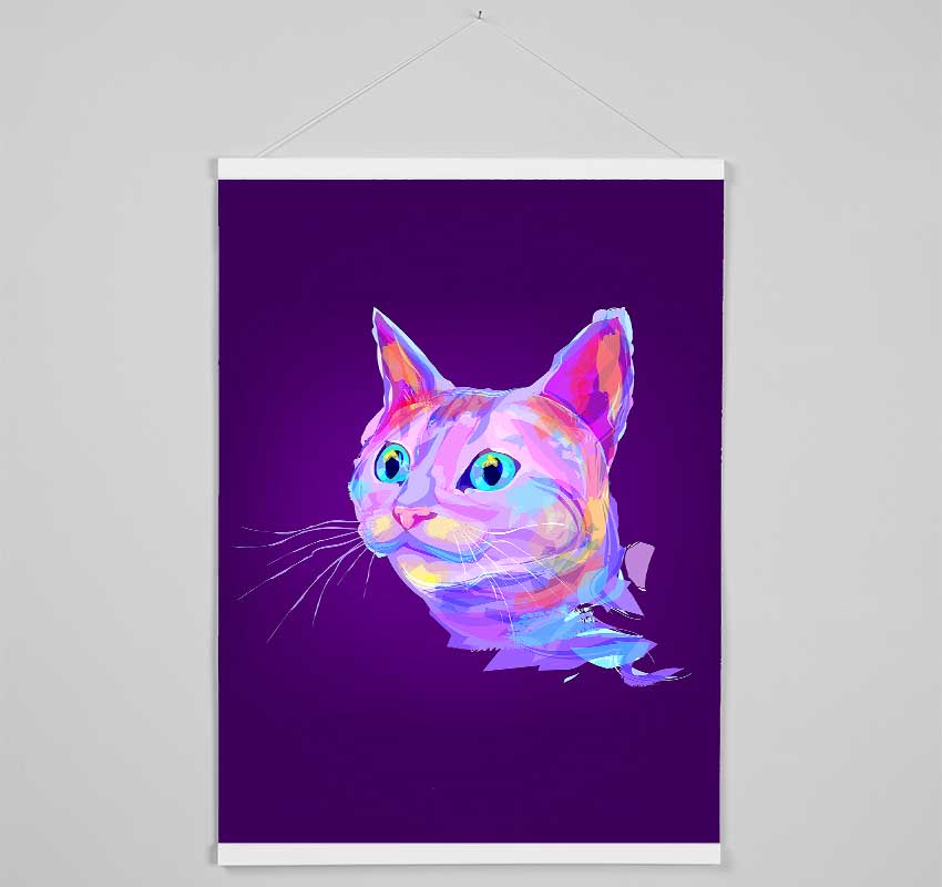 Rainbow Cat Hanging Poster - Wallart-Direct UK