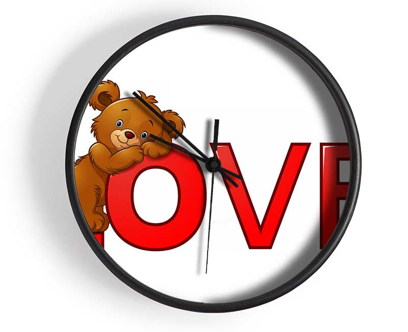 Teady bear Love Clock - Wallart-Direct UK