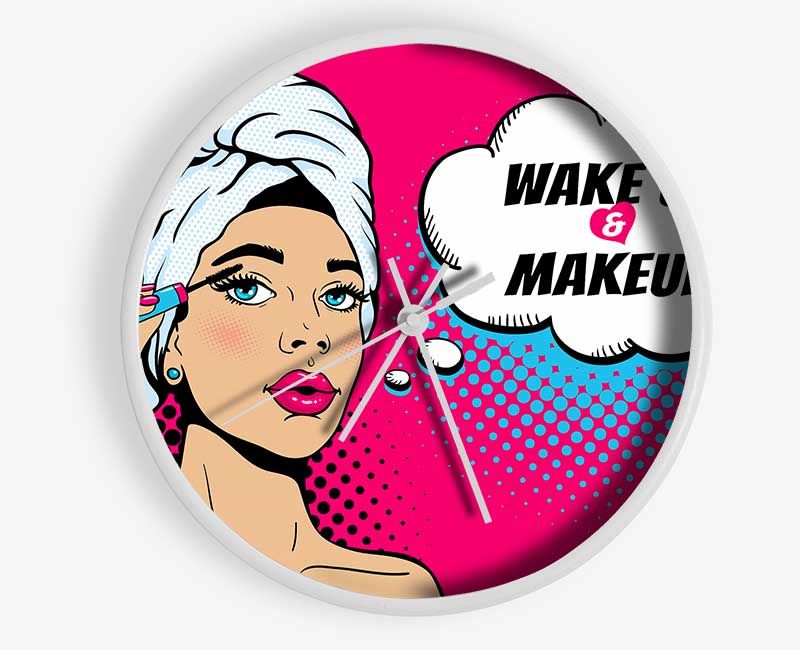 Wake Up And Make Up Kids Clock - Wallart-Direct UK