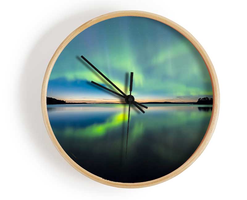 Northern Light Halo Clock - Wallart-Direct UK