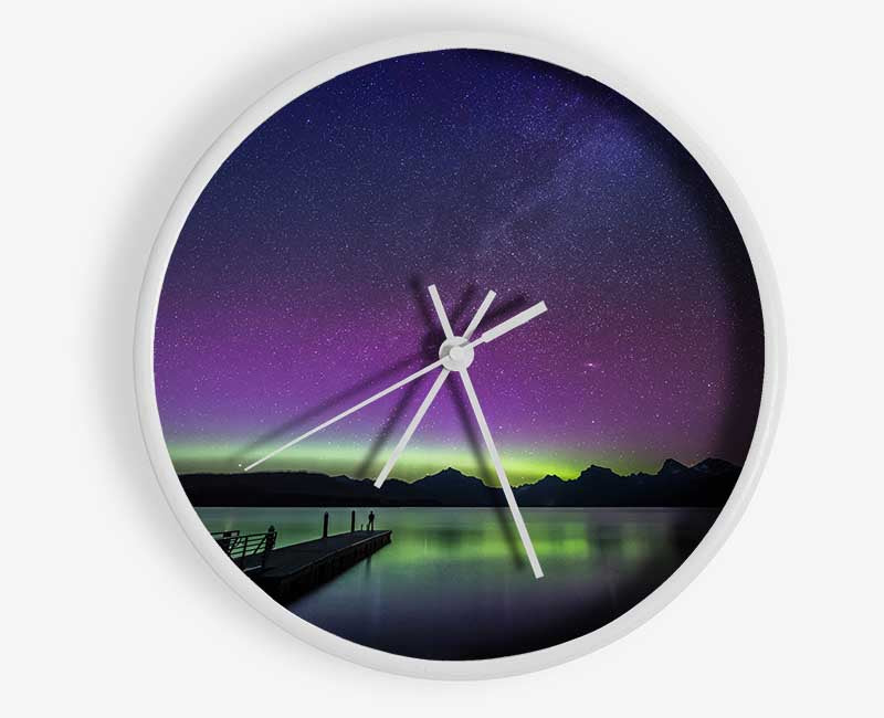 Northern Light Glow Clock - Wallart-Direct UK