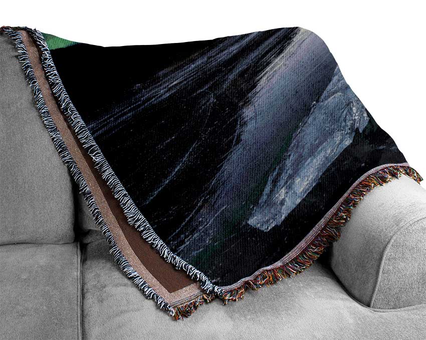 Northern Light Ice Waters Woven Blanket