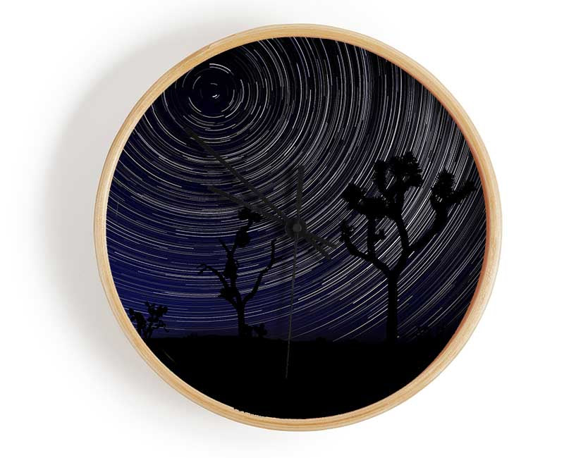 Vortex Trees 1 Clock - Wallart-Direct UK