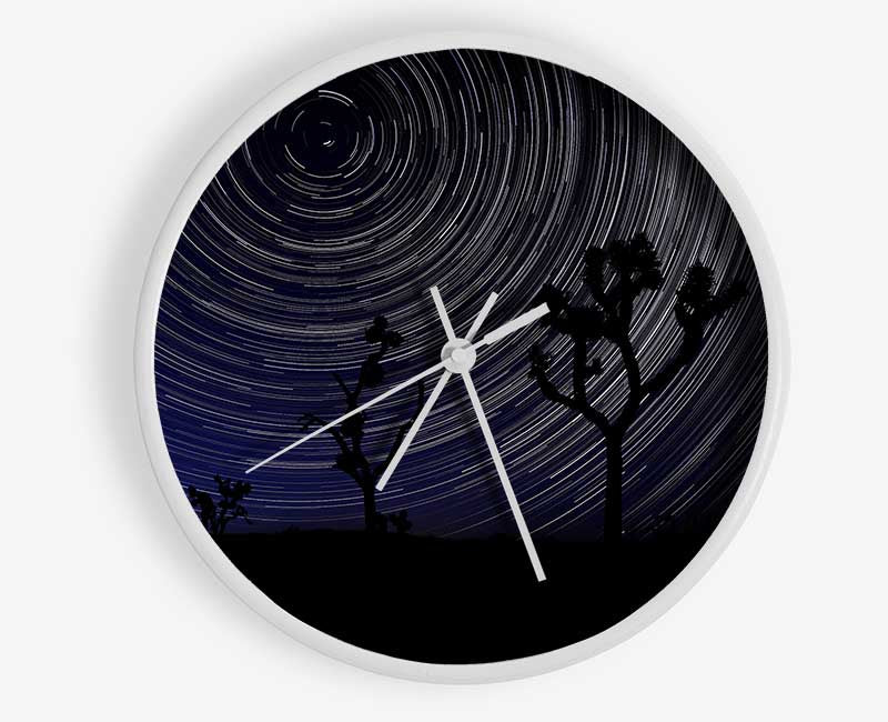 Vortex Trees 1 Clock - Wallart-Direct UK