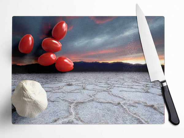 Ice Desert Glass Chopping Board