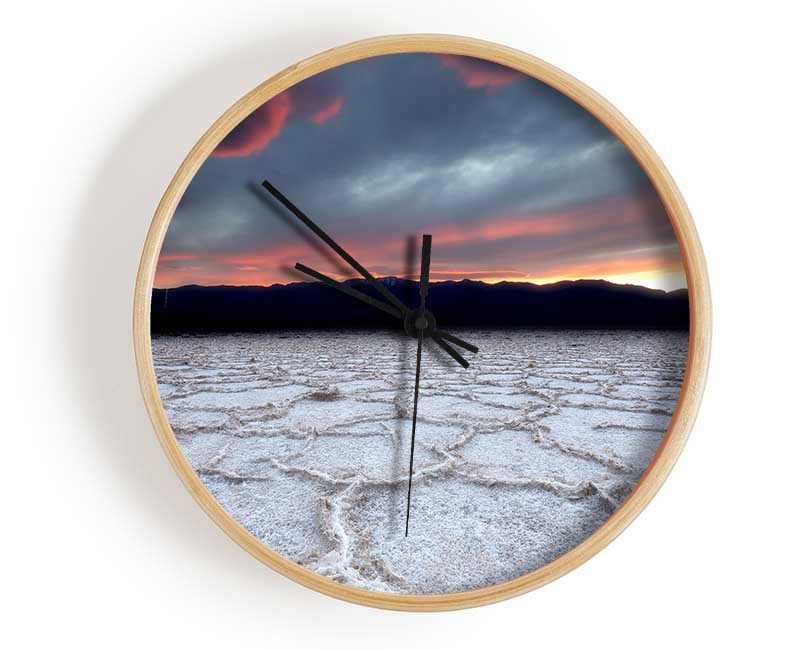 Ice Desert Clock - Wallart-Direct UK