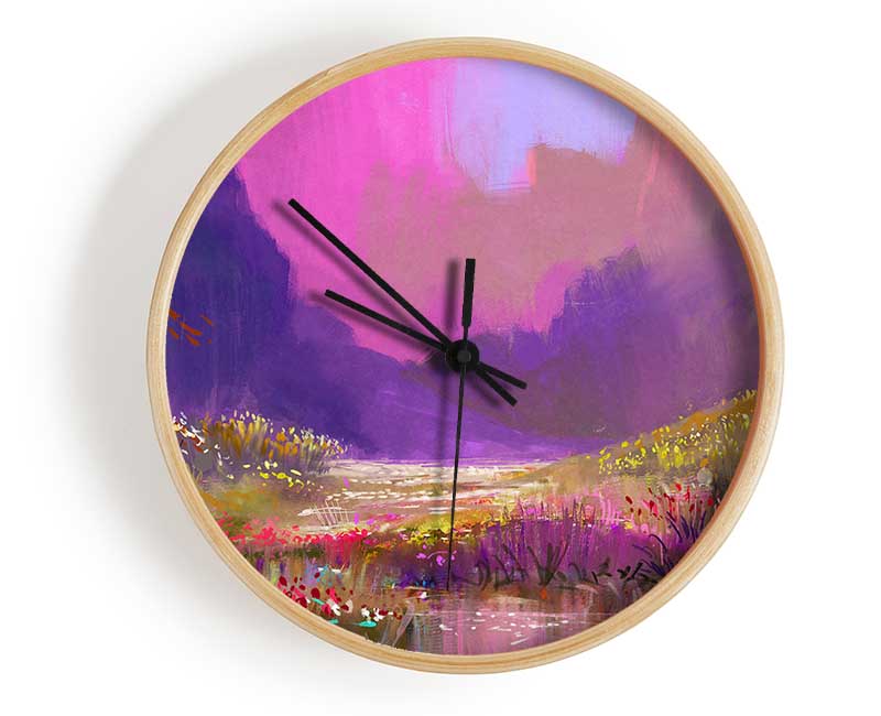 Perfect Wild Flower Dream Clock - Wallart-Direct UK