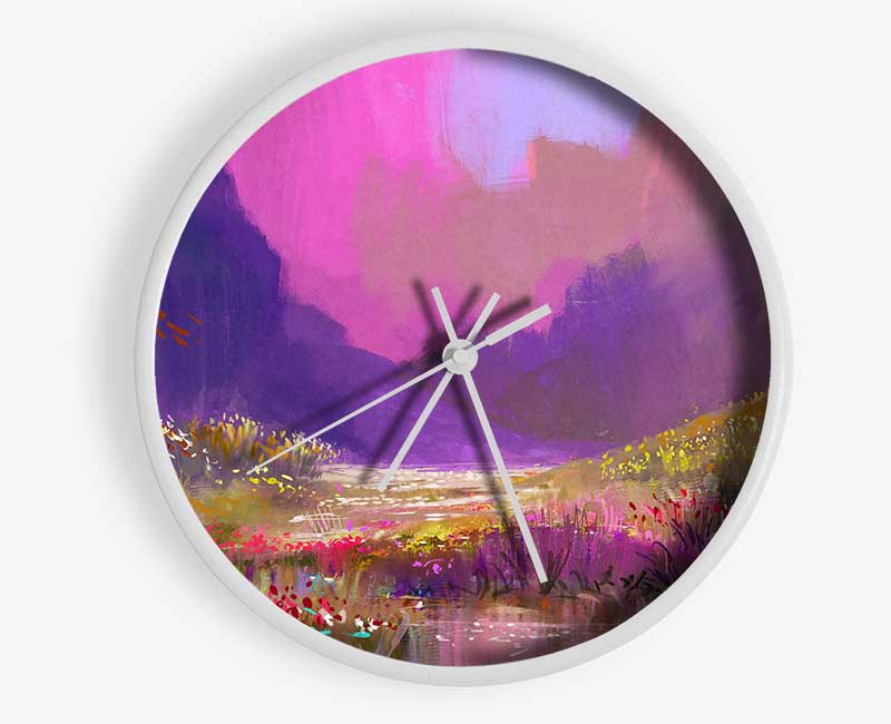 Perfect Wild Flower Dream Clock - Wallart-Direct UK