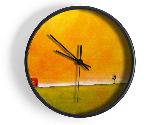 Little House On The Hill Clock - Wallart-Direct UK