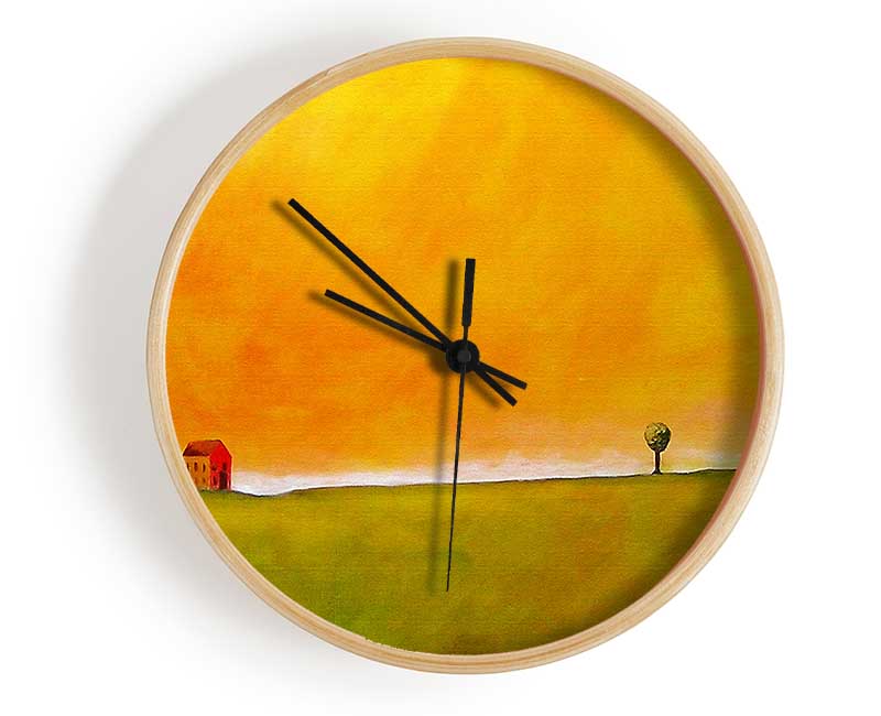 Little House On The Hill Clock - Wallart-Direct UK