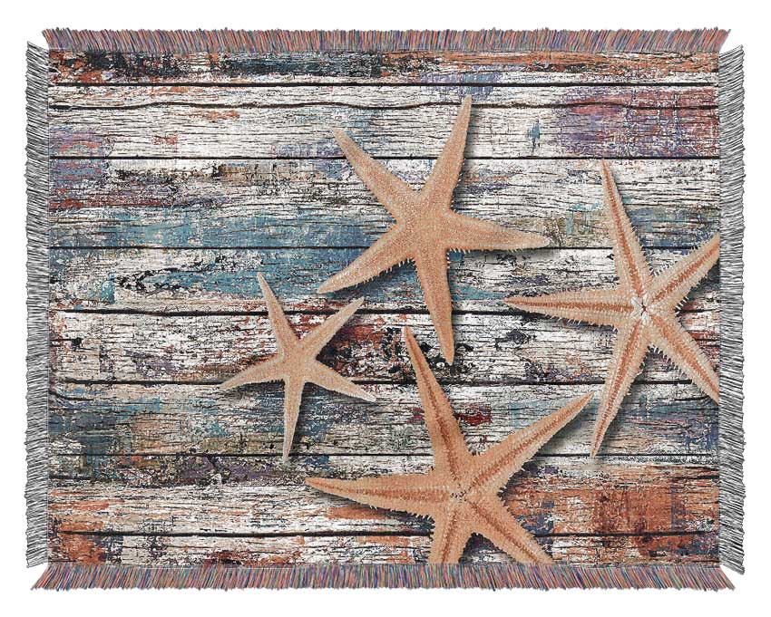 Starfish Boardwalk Woven Blanket