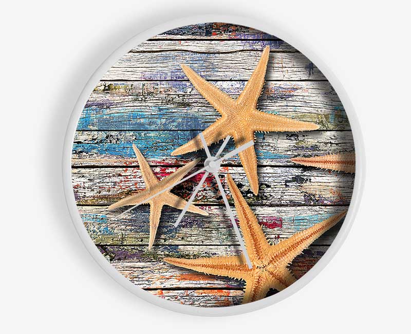 Starfish Boardwalk Clock - Wallart-Direct UK