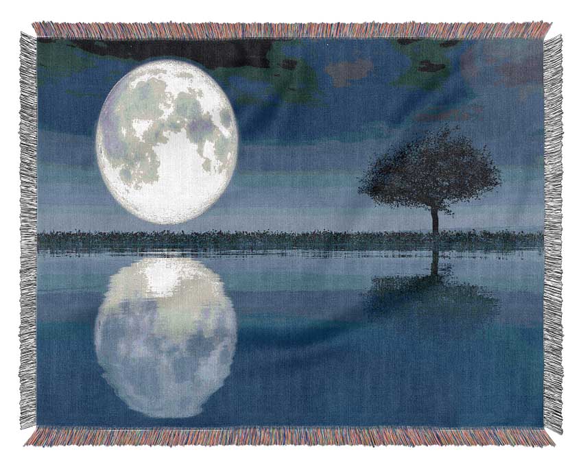 Moon Reflection Woven Blanket