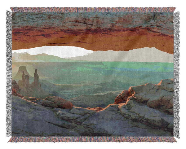 Red Canyon Glow Woven Blanket