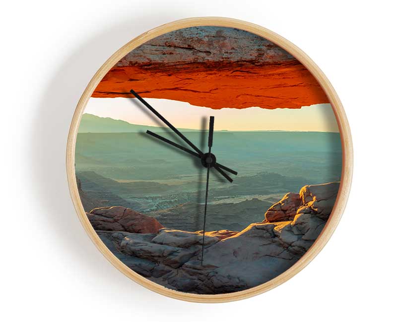 Red Canyon Glow Clock - Wallart-Direct UK