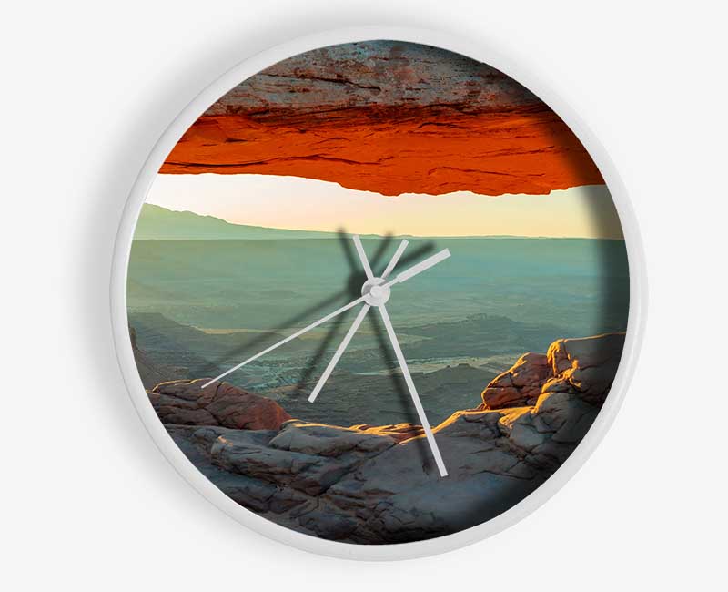 Red Canyon Glow Clock - Wallart-Direct UK