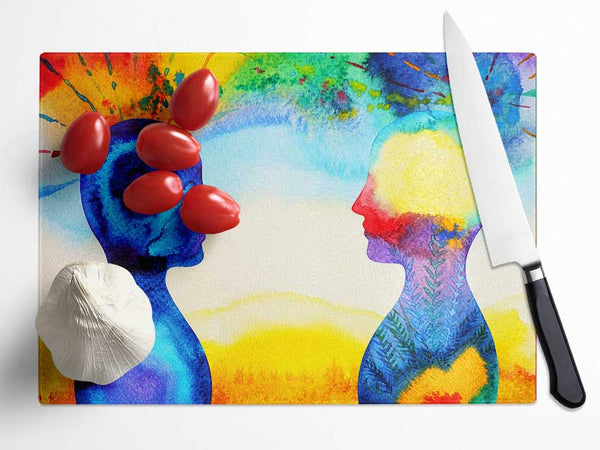 Telepathic Thinking Glass Chopping Board