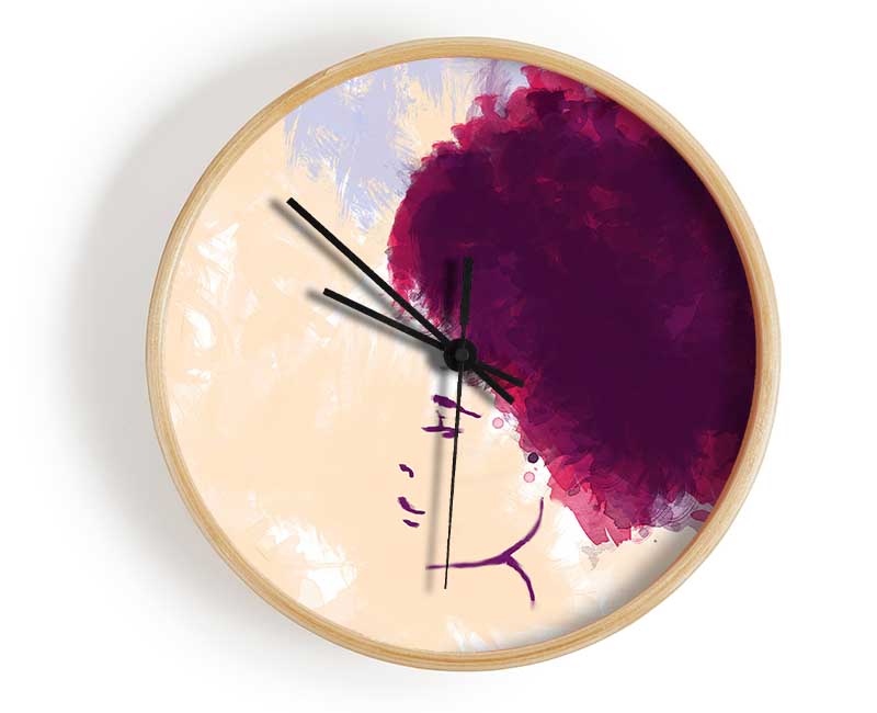 Red Tree Floating Clock - Wallart-Direct UK