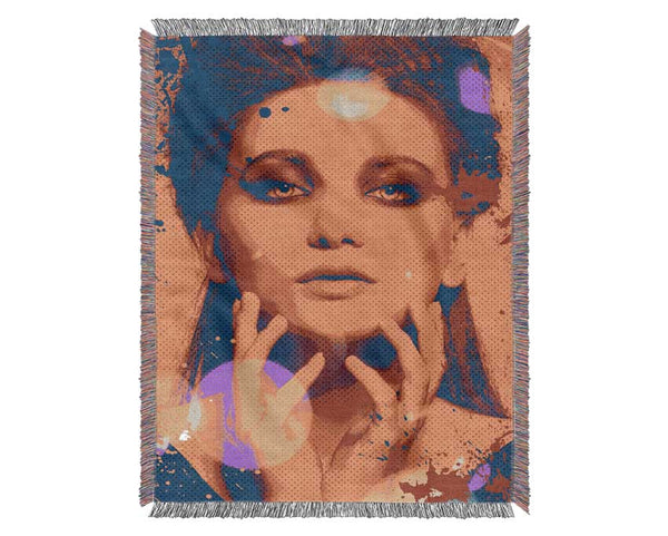 Pop Art Face Woven Blanket