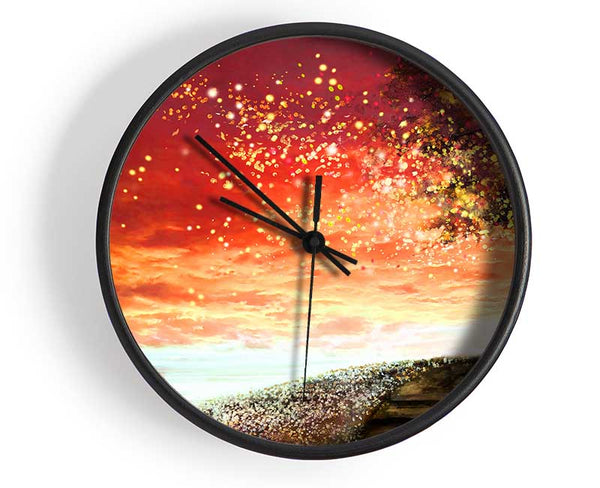 Romantic Star Sparkle Clock - Wallart-Direct UK