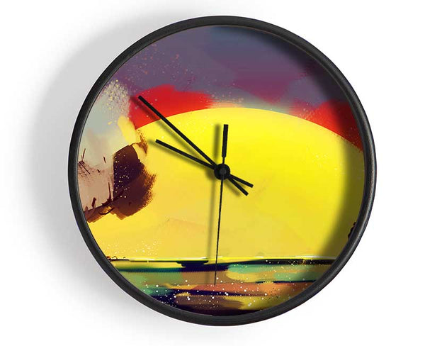 Romantic Sun Blaze Clock - Wallart-Direct UK