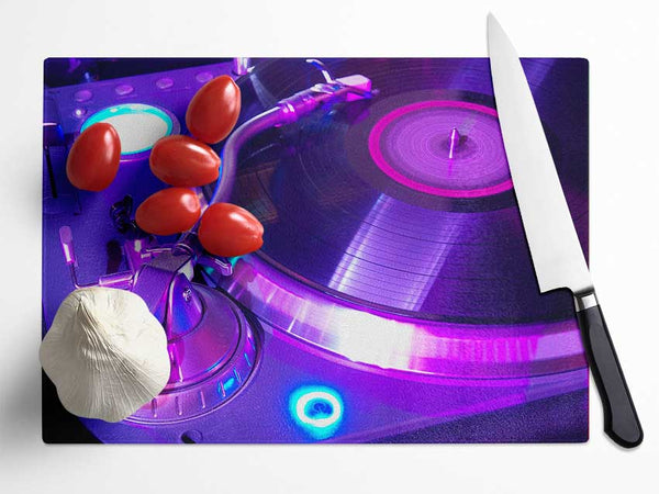 DJ Lights Glass Chopping Board