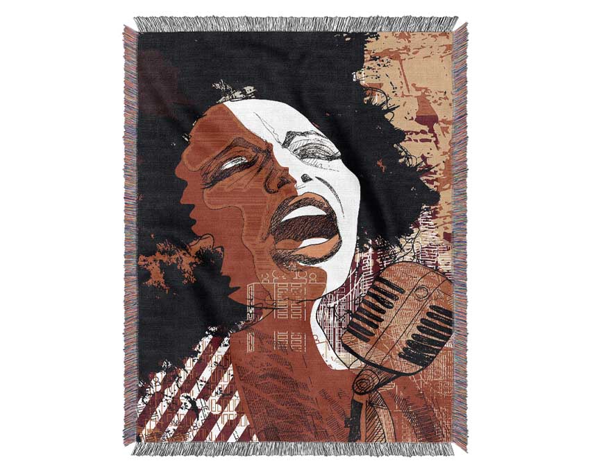 Femail Vocalist Woven Blanket