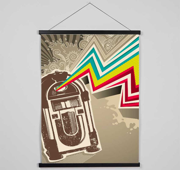 Jukebox Tunes Hanging Poster - Wallart-Direct UK