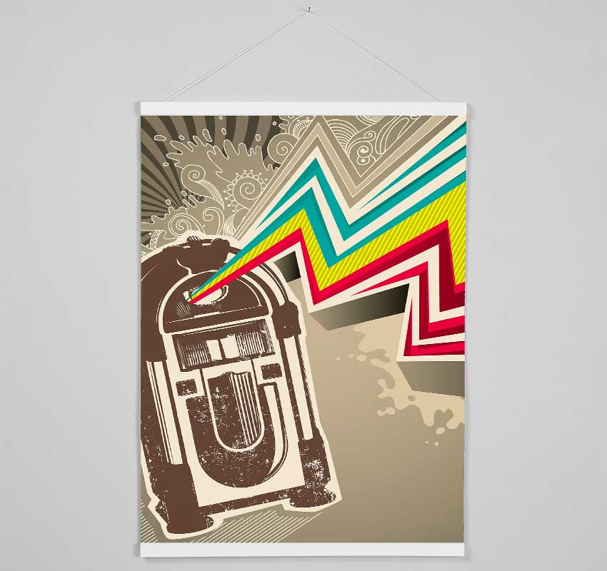 Jukebox Tunes Hanging Poster - Wallart-Direct UK