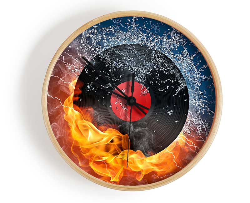 Albumn On Fire Clock - Wallart-Direct UK