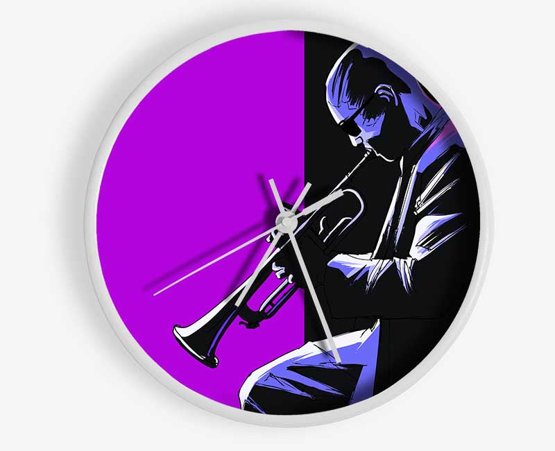 Trumpet Player Clock - Wallart-Direct UK