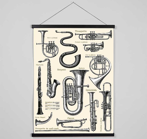 Brass Section Hanging Poster - Wallart-Direct UK