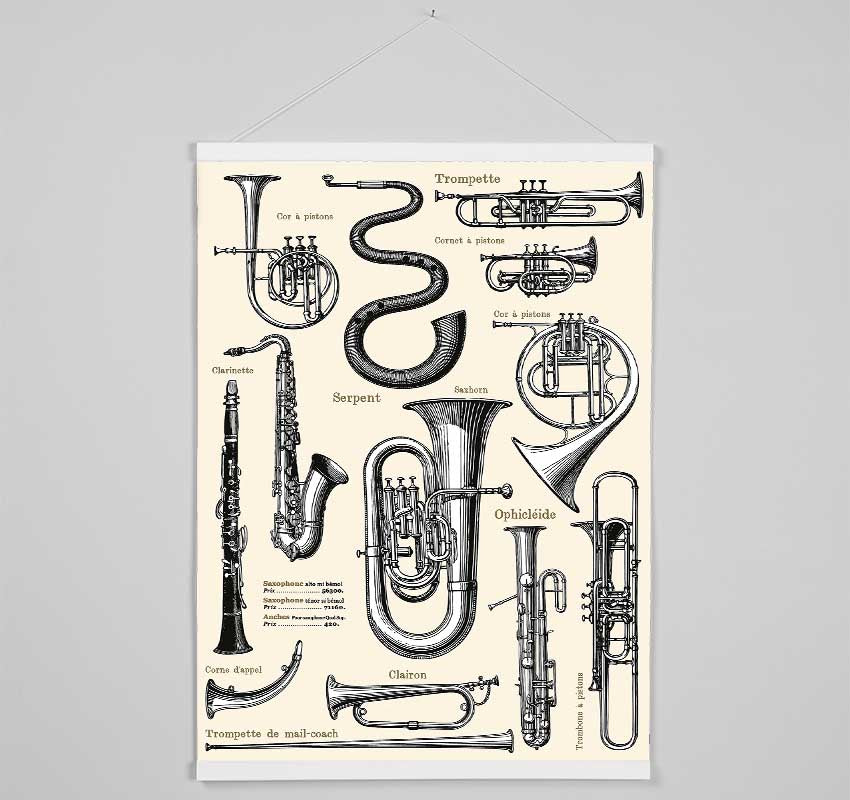 Brass Section Hanging Poster - Wallart-Direct UK