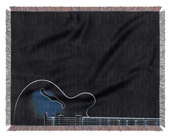 Guitar Electric Blues Woven Blanket