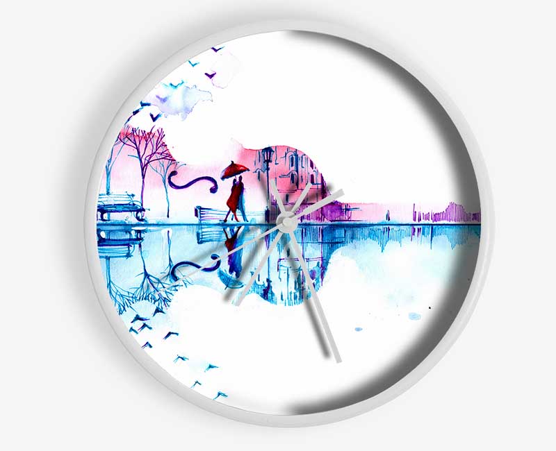 Violin Treeline Clock - Wallart-Direct UK