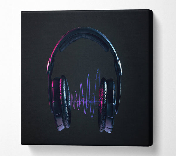 A Square Canvas Print Showing Vibration Square Wall Art