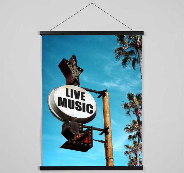 Live Music This Way Hanging Poster - Wallart-Direct UK