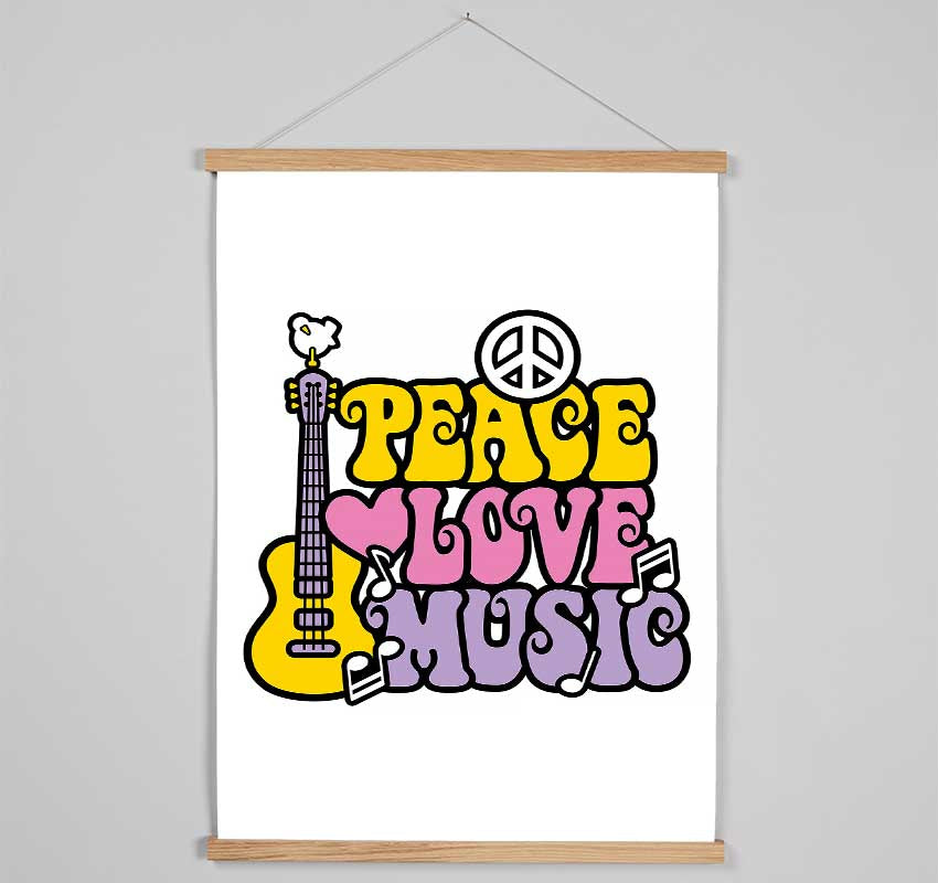 Peace Love And Hanging Poster - Wallart-Direct UK