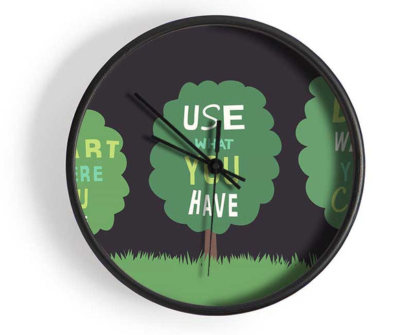 Start Where You Are Clock - Wallart-Direct UK