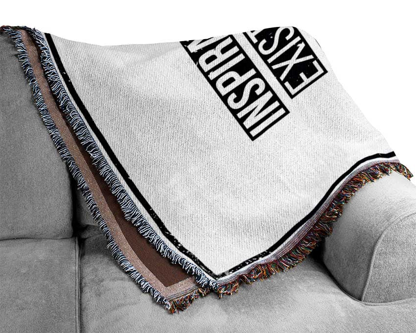 Inspiration Exists Woven Blanket