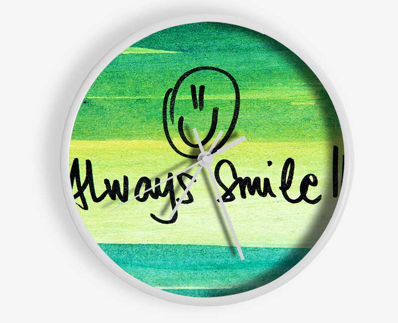 Always Smile Clock - Wallart-Direct UK