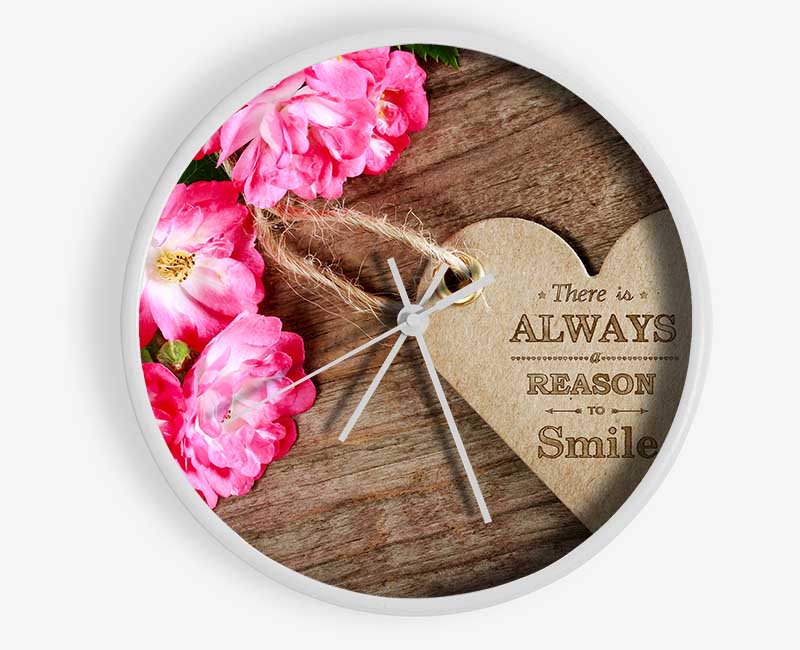 Reason To Smile Clock - Wallart-Direct UK